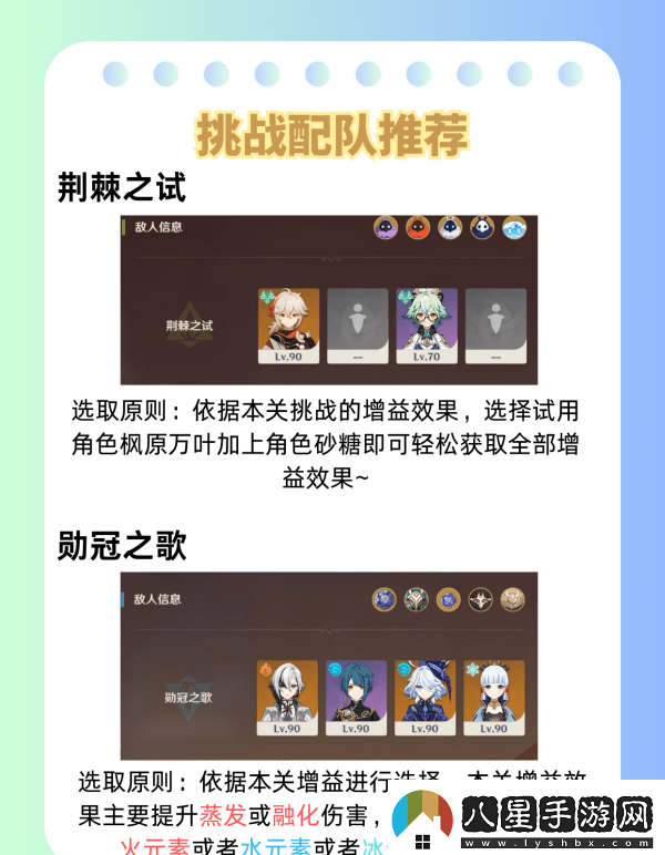 原神荊棘與勛冠第五關(guān)滿星通關(guān)攻略5.0活動(dòng)荊棘與勛冠第5關(guān)怎么過(guò)