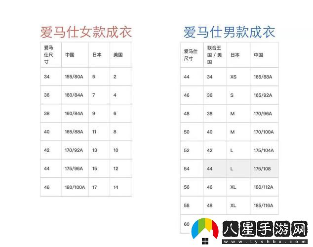 深入了解歐洲尺碼日本尺碼美國歐洲l